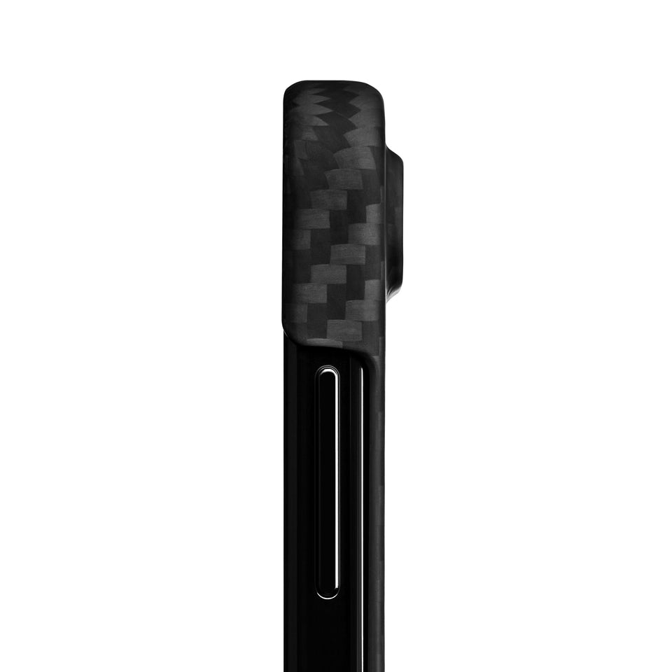 Samsung Galaxy Z Flip 5 Cyber Edition Kevlar Latercase Thin Case Side Profile Gray Black